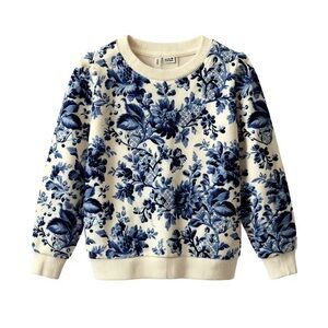 Janie and Jack Blue and White Crew Neck Sweater